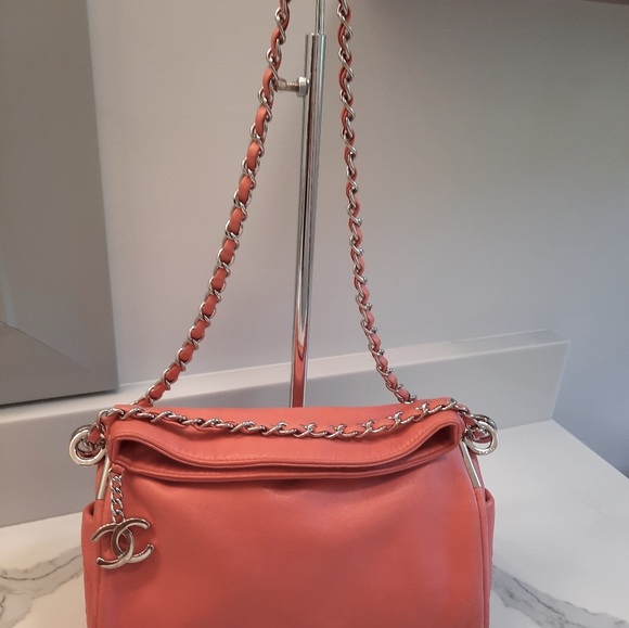 Rare Chanel coco mark lambskin chain shoulder bag - Picture 6 of 13